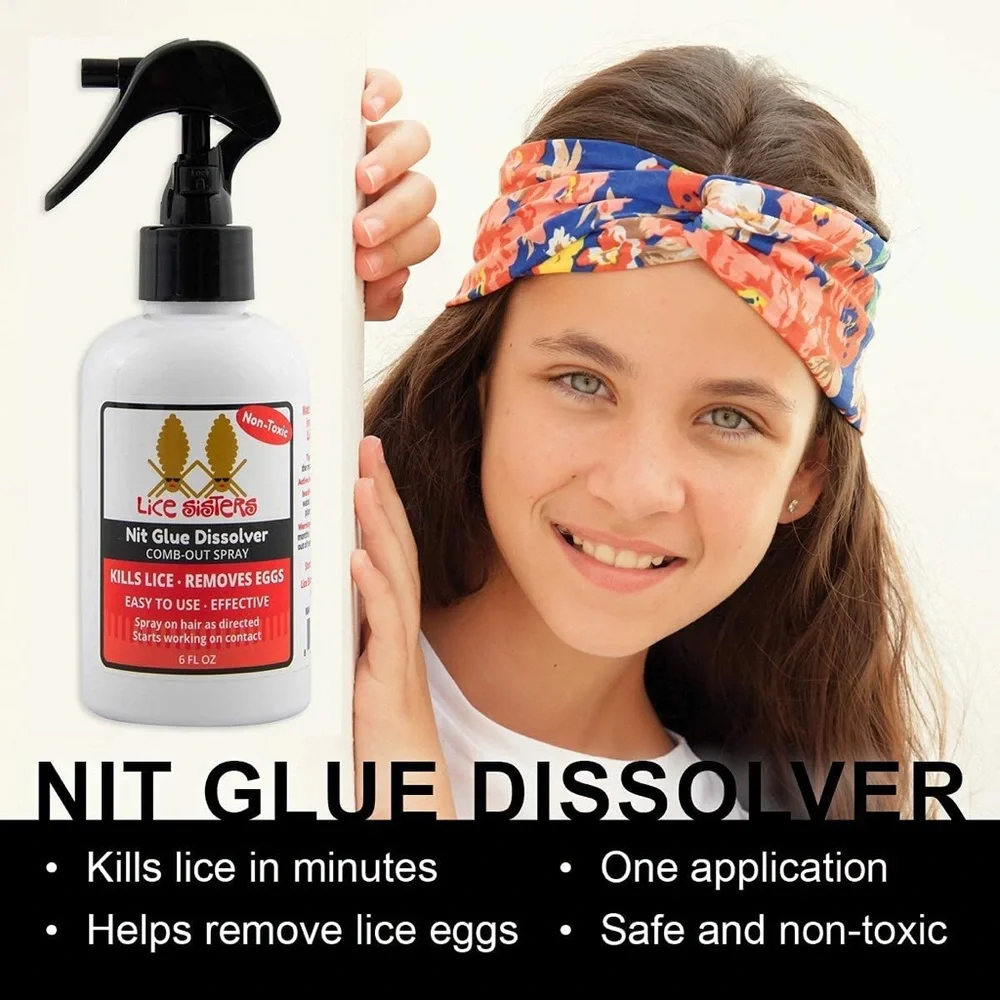 Head Lice Kit - Non-Toxic, Natural Spray Treatment, Comb, Kills Lice & Eggs